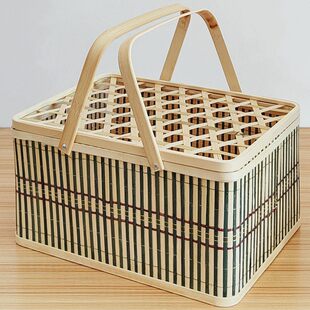 Bamboo rice dumplings, eggs, local products, bamboo baskets, fruit packaging, bayberry and loquat bamboo baskets, gift boxes, Dragon Boat Festival gift baskets