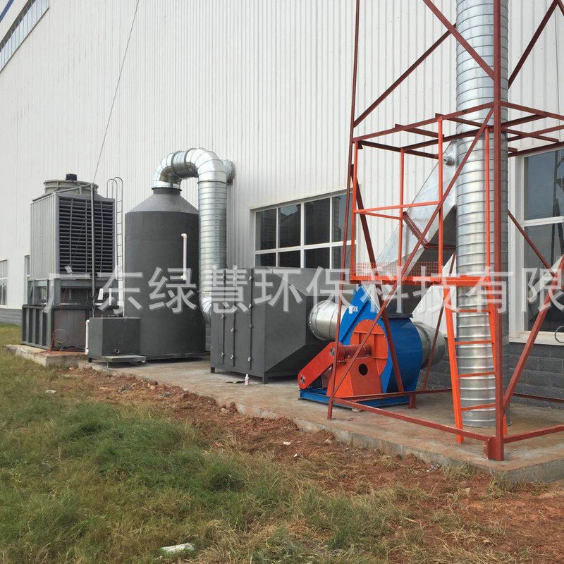 广西工厂废气处理设备PP废气喷淋系统 废气喷淋塔气旋混动喷淋塔