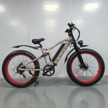 26批发电动自行车剑鱼双减震电动自行车26寸软尾减震雪地电动自行