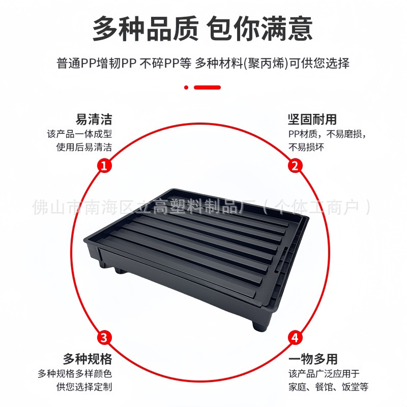 碗筷导流可伸缩沥水盘31*27.5cm蔬菜塑料接水盘碗筷餐具沥水托盘|undefined