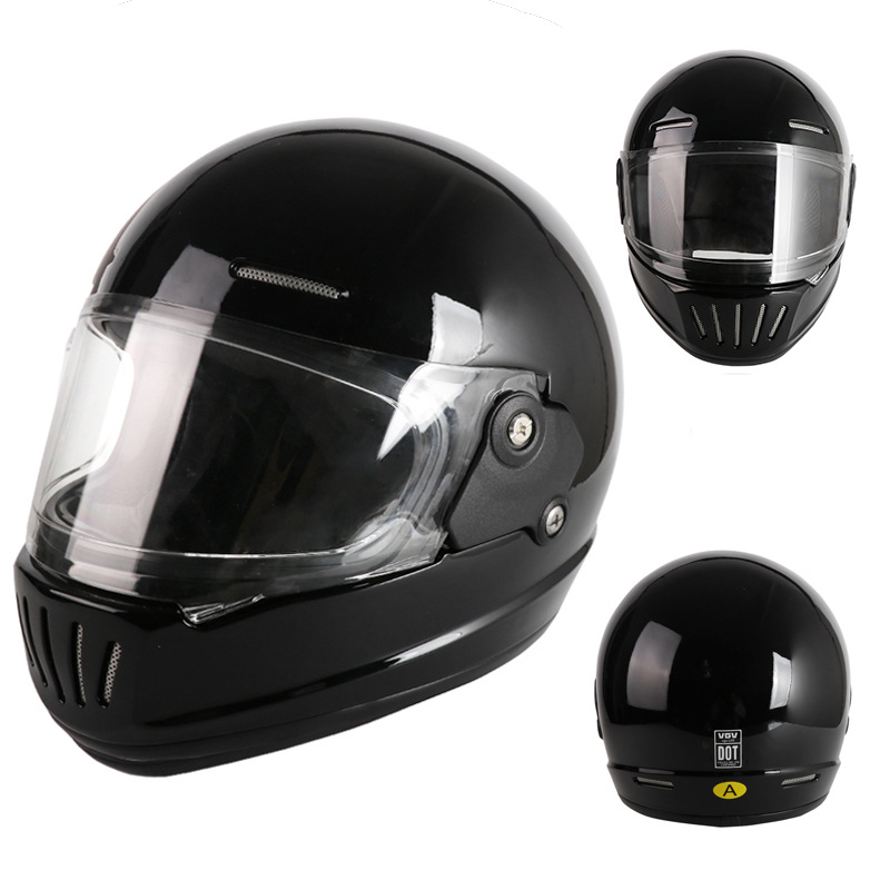 [En stock] 3C retro nuevo estándar nacional VGV coche eléctrico casco de motocicleta mujer DOT casco completo para hombres y mujeres