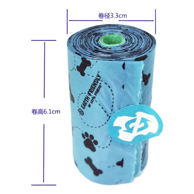 Биоразлагаемые ПЭТ мешок для мусора утолщенные ароматные дерьмо мешок ПЭТ какашек мешок фабрика оптом