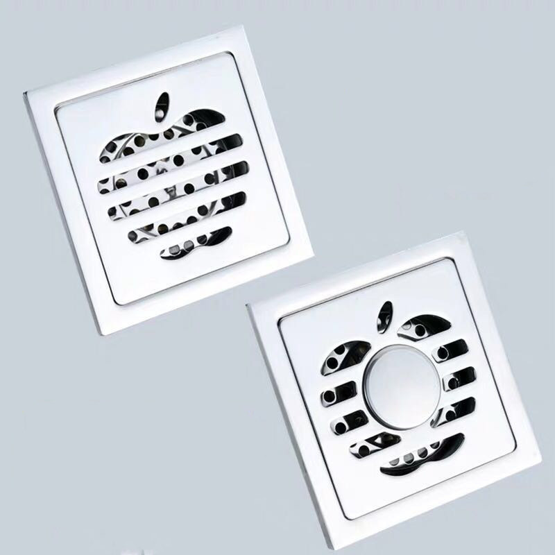 Desagüe de piso cuadrado de acero inoxidable ingeniería doméstica desodorante piso desagüe baño lavadora de doble propósito a prueba de insectos al por mayor