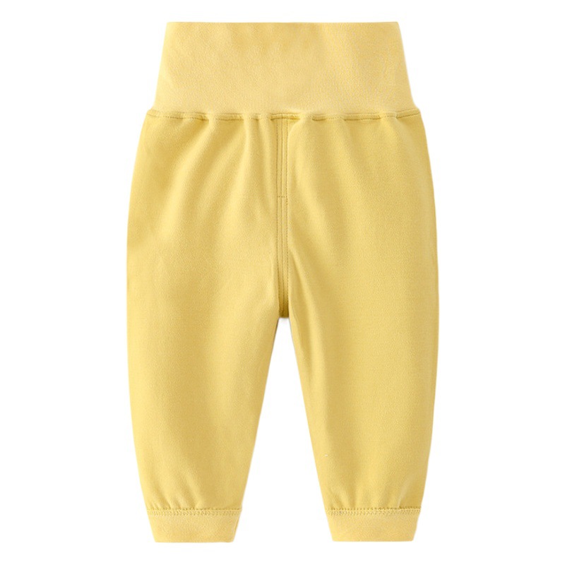 Children's Spring and Autumn Pants Cotton Underwear Baby Boys and Girls High Waist Belly Protection Pants Baby Underwear Retro Cotton Wool Base