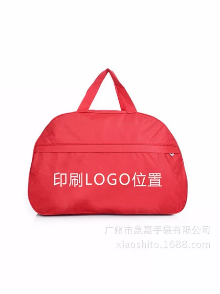 Red Oxford Cloth Portable Travel Storage Bag, Portable Gym Bag, Large Capacity Luggage Bag