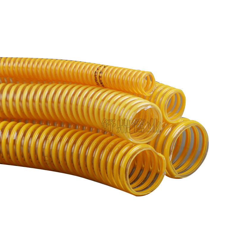 PVC plastic reinforced spiral tube corrugated reinforced plastic hose pressure resistant vacuum tube