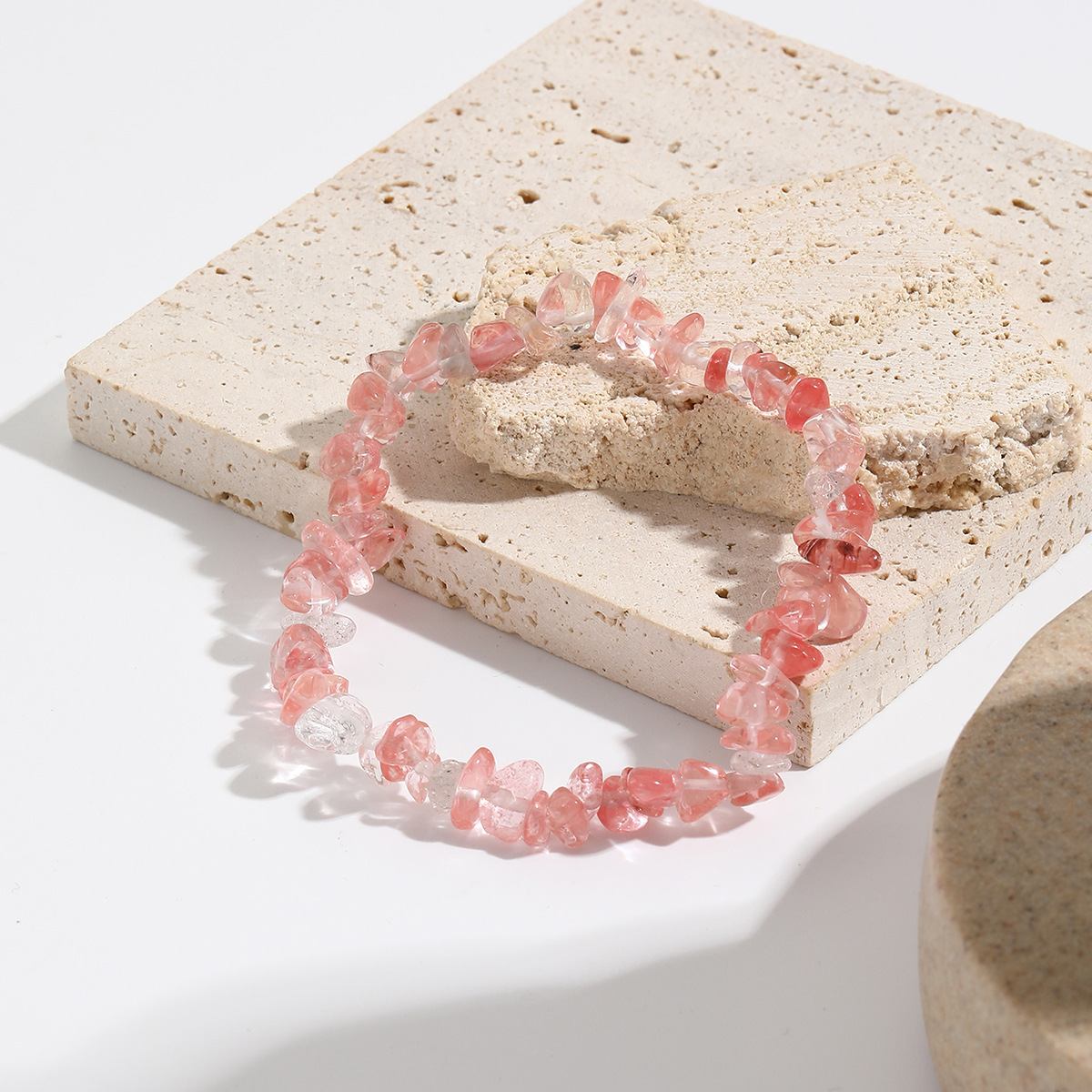 jewelry Bohemian colored gravel bracelet jewelry natural stone bracelet_voghion.com