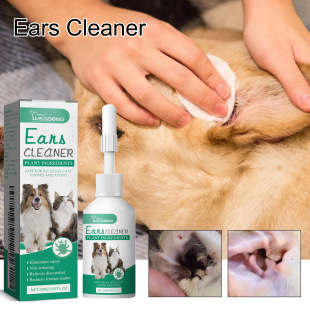 Yegbong Pet Ear Drops, Universal Ear Cleaning Solution for Cats and Dogs, Ear Mites, Deodorizing and Cleaning Ear Cleaning Solution