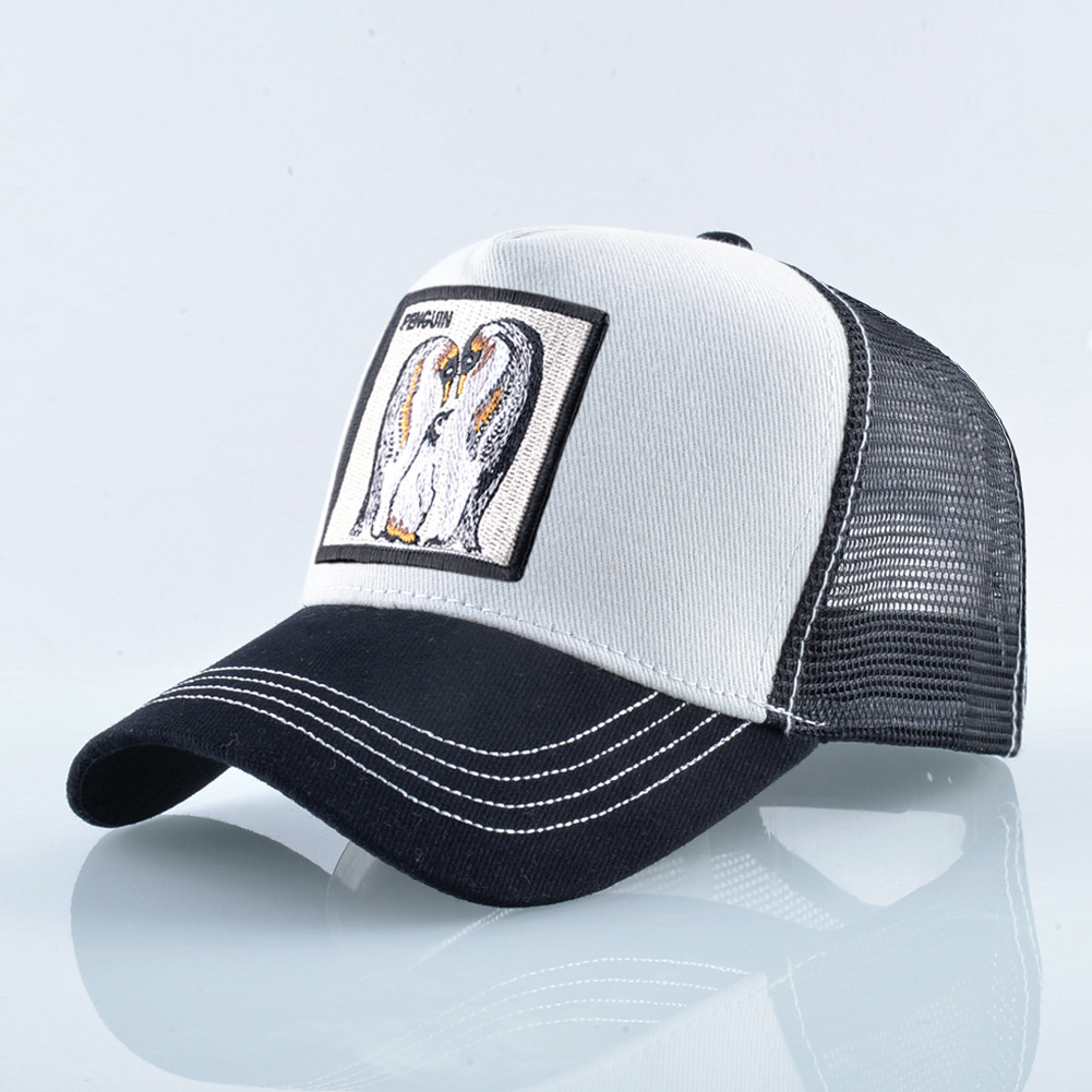 Hat Men's Cloth Embroidered Baseball Cap Mesh Cap Duck Cap Street Fashion Animal Mesh Cap_voghion.com