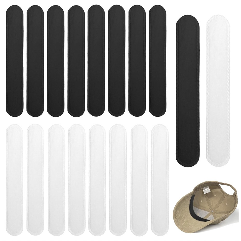 Anti-Dirt Inner Stickers for Hats, Sweat-Absorbing Stickers for Hat Brim and Collar, Disposable Anti-Sweat Stickers for Military Training Hats, Magic Stickers for Hat Brim Edges