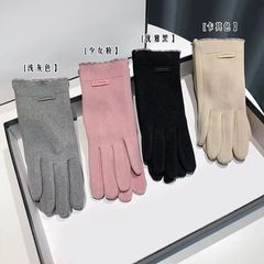 韓国版のフランネルの手袋は簡単でファッション的です。