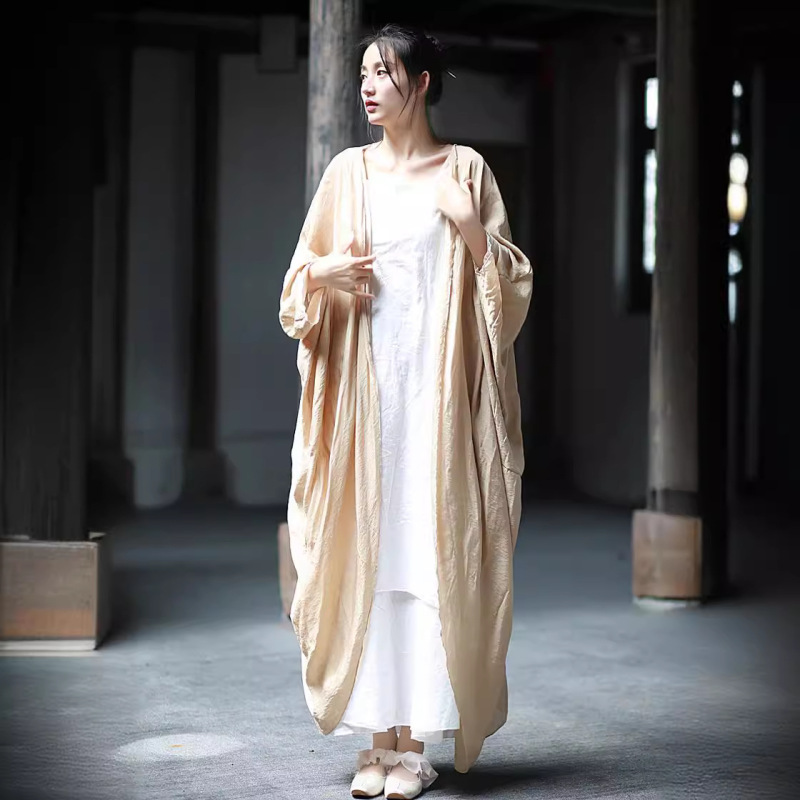 Spring and Summer New Style Washed Tencel Zen-Inspired New Chinese-Style Sun Protection Outer Cardigan in 4 Colors Spring and Summer New Style Washed Tencel Zen-Inspired New Chinese-Style Sun Protection Outer Cardigan in 4 Colors