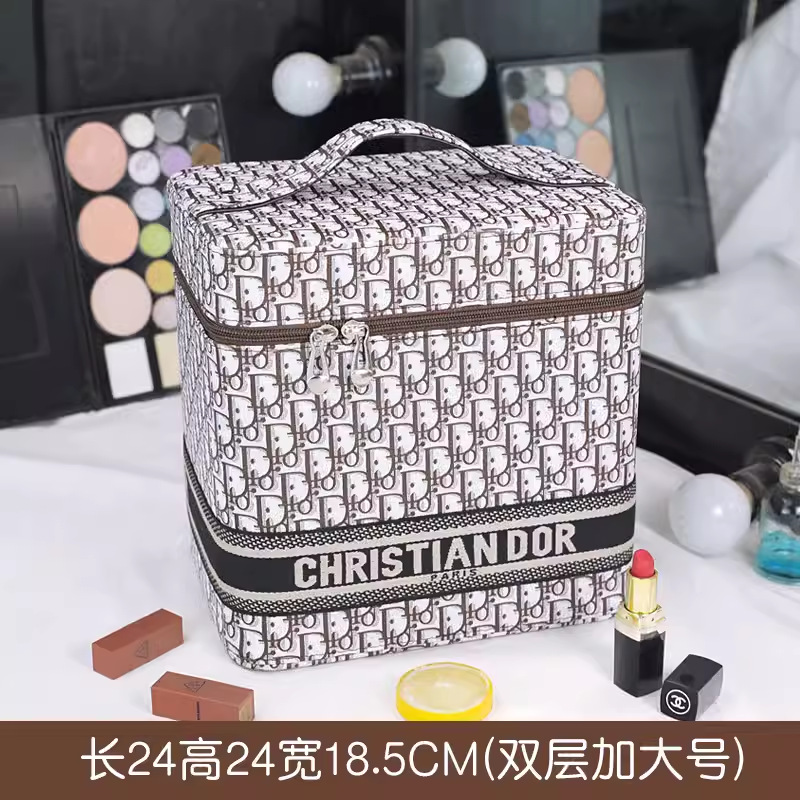 Bolsa de cosméticos de alta apariencia gran marca 2024 nuevo de alta calidad ins portátil de gran capacidad caja de almacenamiento de productos portátil