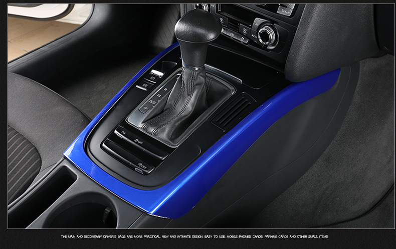 Suitable for Audi 09-16 A4L/A5S4S5Q5SQ5 gear panel decoration sticker central control gear frame interior trim