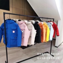 大鹅08远征中大儿童装亲子款羽绒服冬季加厚派克连帽外套防寒批发