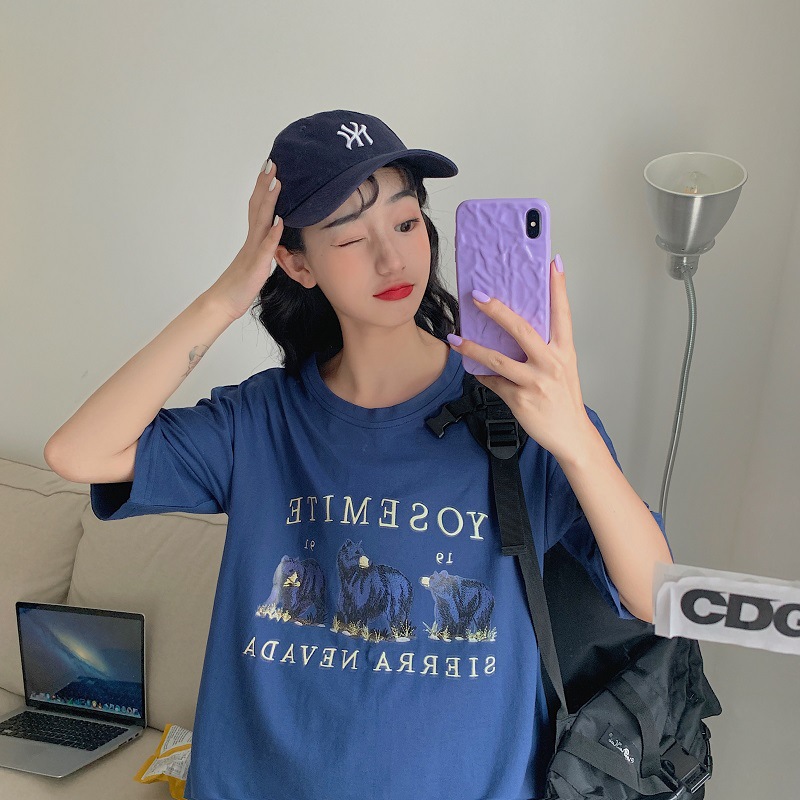 summer short sleeve T-shirt for students