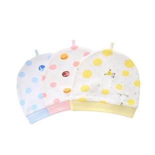 Wholesale baby baby hat double-sided single-layer fetal cap newborn 0-March summer thin love halogen door cap