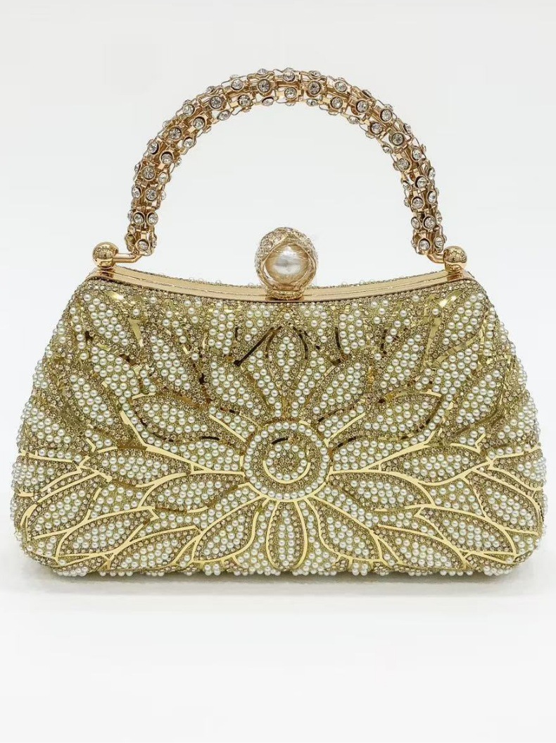Perlen Und Strass Abendtasche Für Damen Elegante Umhängetasche_voghion.com