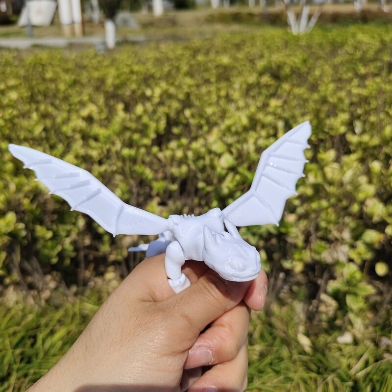 3D打印玩具跨境爆款驯龙高手办无牙仔光煞龙关节可动摆件玩具模型|undefined