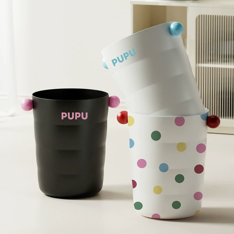 25-летний новый мусорный бак для домашнего использования с высокой нескользящей портативный PP допаминовой волны творческое ведро для хранения