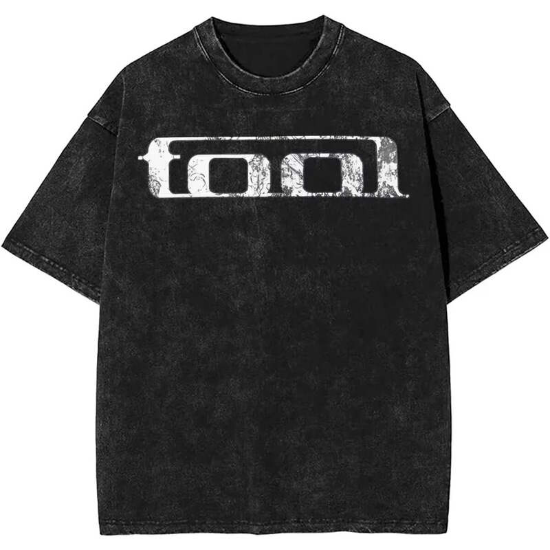 Men Women Rock Tool Band Horizontal Heavy Metal Music Vintage Washed T-Shirt Merch Cotton Tops Clothes