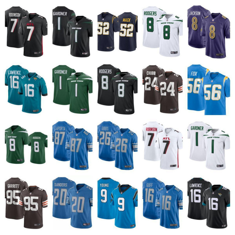 Nfl Football Jerseys Jaguar Browns Commanders Broncos Jets Shirts Wholesale for Export