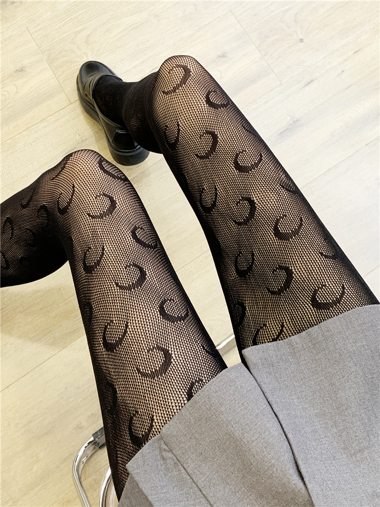 Women's Fashion Bow Knot Silk Spandex Patchwork Tights 1 Piece display picture 9
