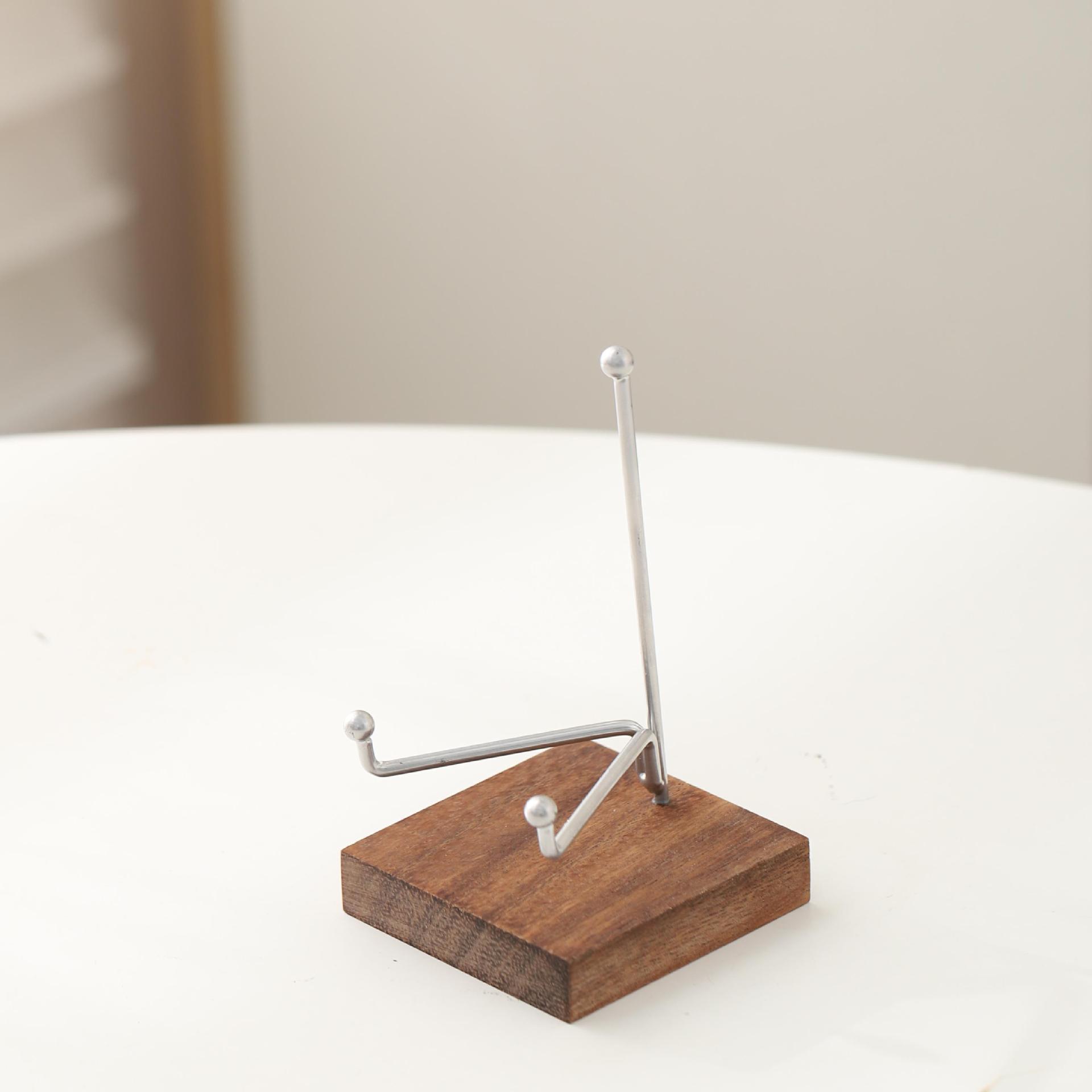 Tableta de té de madera sólida Pu 'er Tableta de té blanco Tableta de exhibición de base multifuncional Teléfono móvil Jade decoración de base