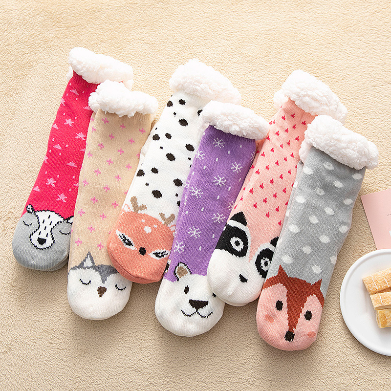 Удерживающие тепло носки, нескользящий флисовый ковер, увеличенная толщина