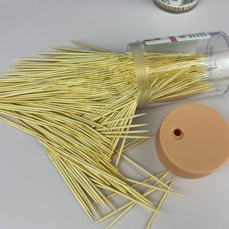 Miaocai flip-top screw cap bottle 500 bamboo toothpicks for one-time cleaning, direct supply from the manufacturer pic 13