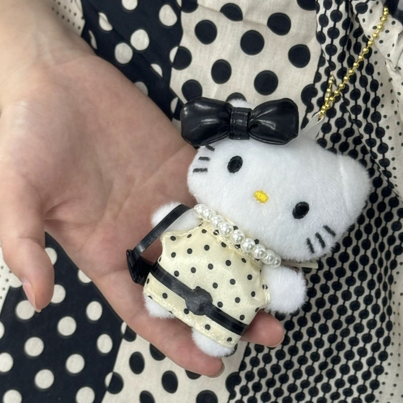 中世の貴婦人ハローキティペンダント水玉スカートハローキティ kt 猫スクールバッグアクセサリー人形ペンダント|undefined