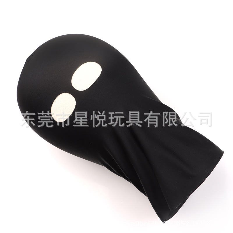 SM Erotic Hood Mask, Breathable Nylon Eye-Opening Design, Elastic Slip-On Adult Headgear — detail image 12