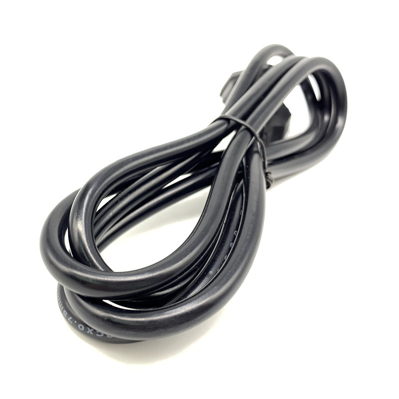 意大利梅花尾米奇尾C5智利三圆插三针孔笔记本适配器电源线连接线