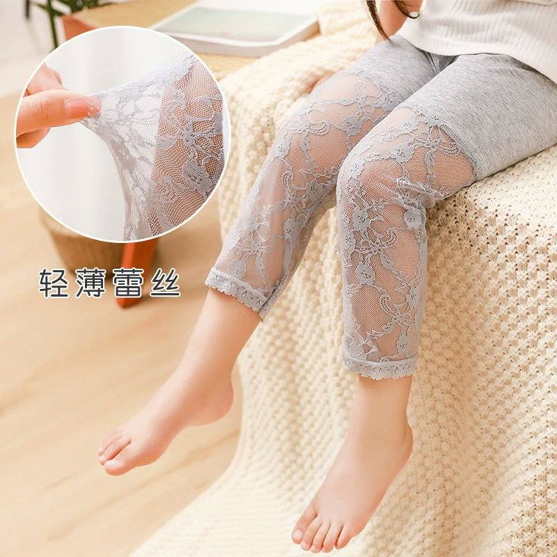 Summer children's leggings, thin lace trousers, lace dress, 2023 collection