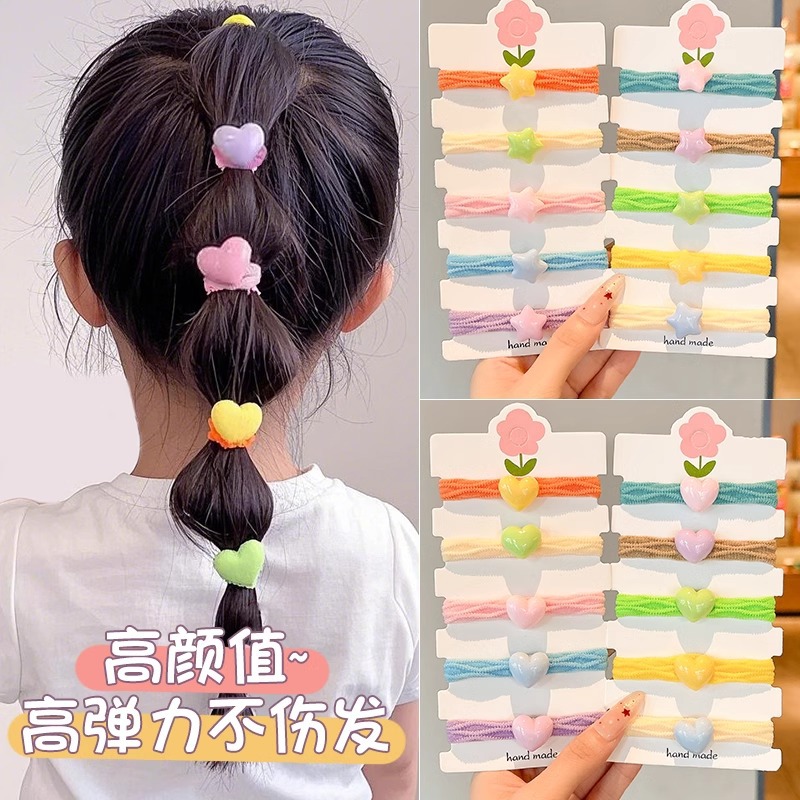 Niños de cabello de dopamina niñas bebés no lastiman anillo de cabello de alta elasticidad y duradera banda de goma cabello toque de cabello