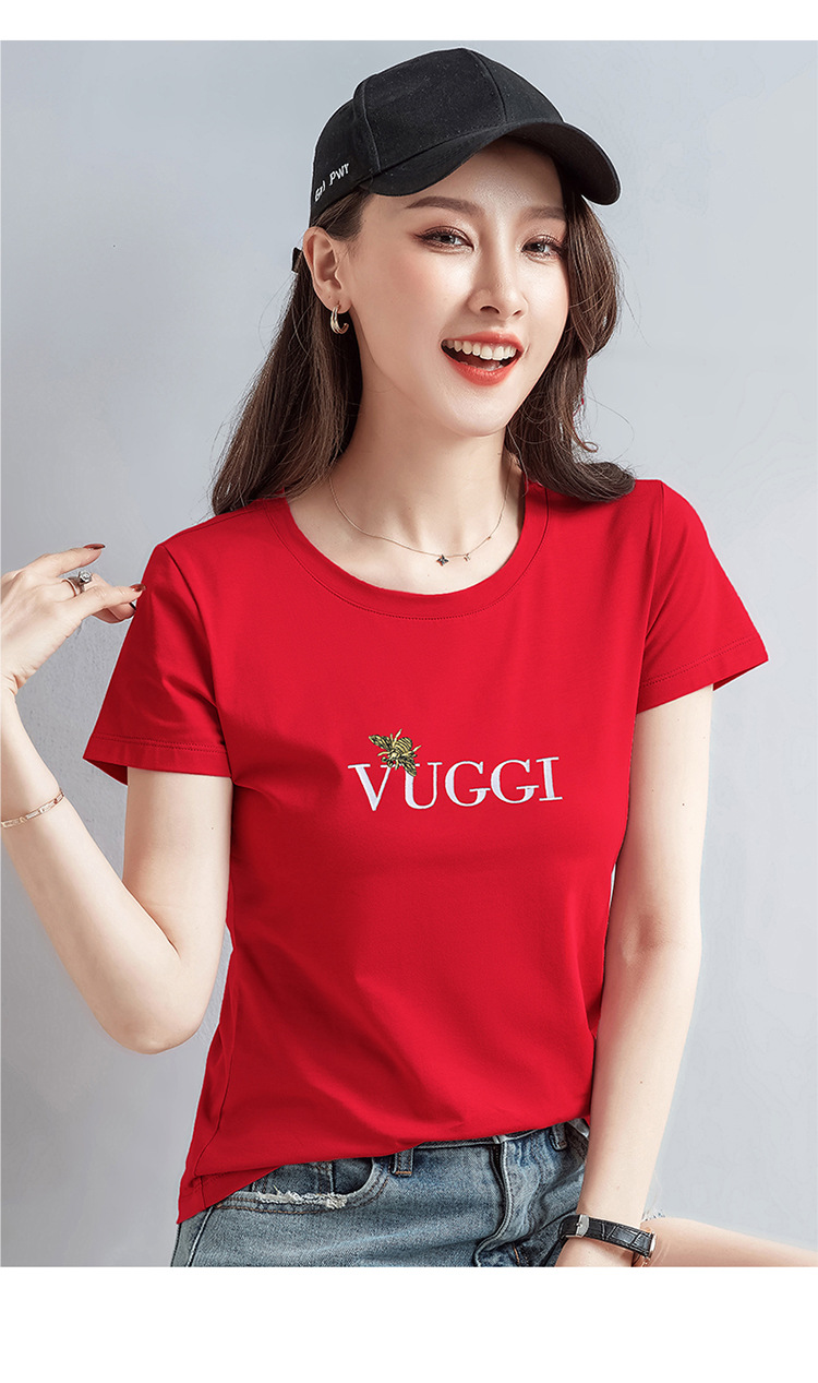 B6826 1420K ÁO THUN NỮ SHED)ST NGẮN TAY MÙA HÈ PHONG CÁCH HÀN QUỐC THÊU HỌA TIẾT HOA THỜI TRANG NỮ G04 SẢN PHẨM MỚI