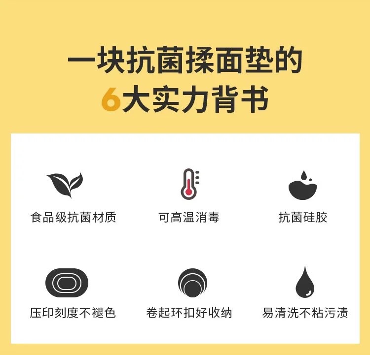 硅胶揉面垫家用食品级厨房面粉面板擀面防滑和面加厚烘焙缅面垫详情10