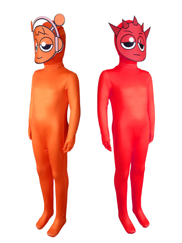 Cross-border best-selling Sprunki Incredibox rhythm box cosplay costume game accessories tight clothing