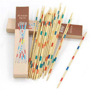 Pick Stick Bamboo Game Stick Family Interactive Kidsren's Counting Stick Educational Toy Post-80S Nostalgic Desktop Pick Stick Export