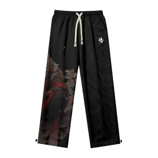 2025 cross-border foreign trade new 3D printing pattern men's casual pants European and American pants sports comfortable leisure beach