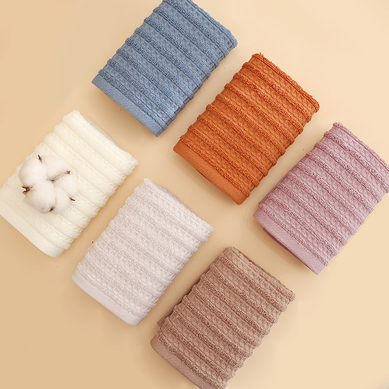 Toalla de algodón al por mayor toalla de baño que no es fácil de perder el cabello 2025 nuevo estilo liso, toalla de tira suave, toalla facial