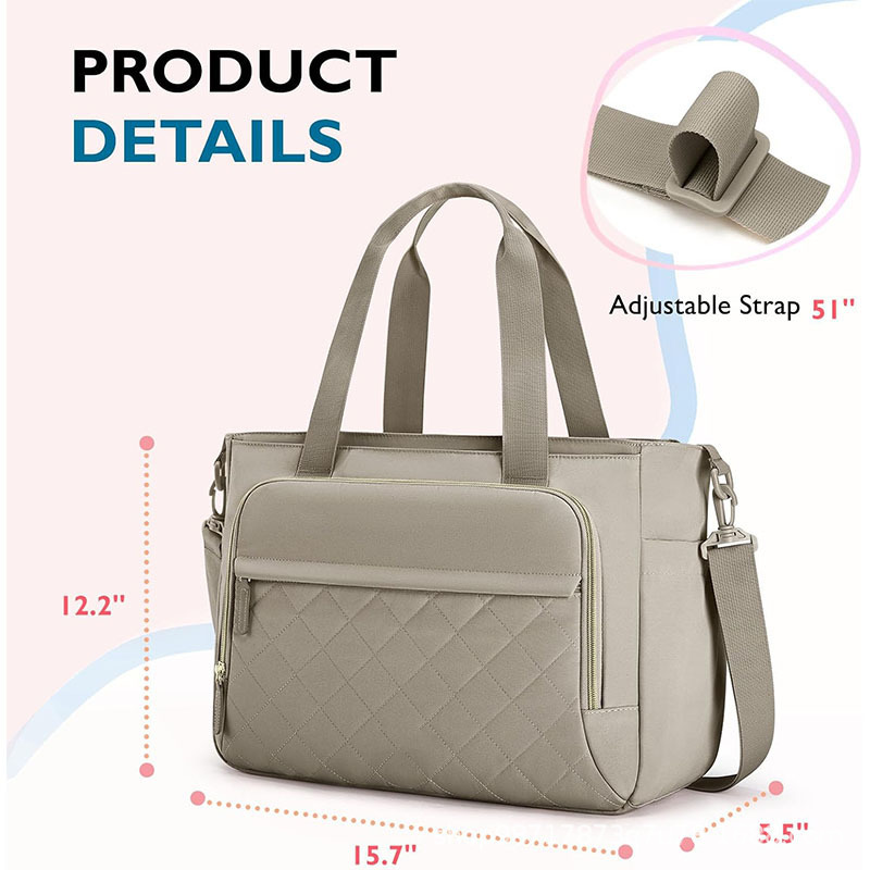 Nueva bolsa de pañales, bolsa de mano con almohadilla de cambio de pañales, compartimiento húmedo y seco, bolsa de bebé de gran capacidad, bolsa de embarazo de viajes de pañales.