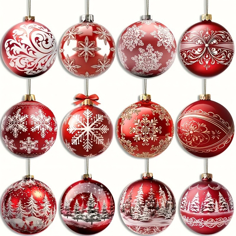 クロスボーダー手作りの赤いクリスマスオーナメントセット木製ホリデーハッピーオーナメント完璧なギフトアイデア|undefined