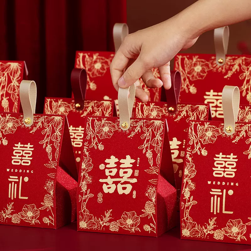喜糖盒新款婚礼订婚礼盒糖盒结婚喜糖盒子中式高级感伴手礼包装盒
