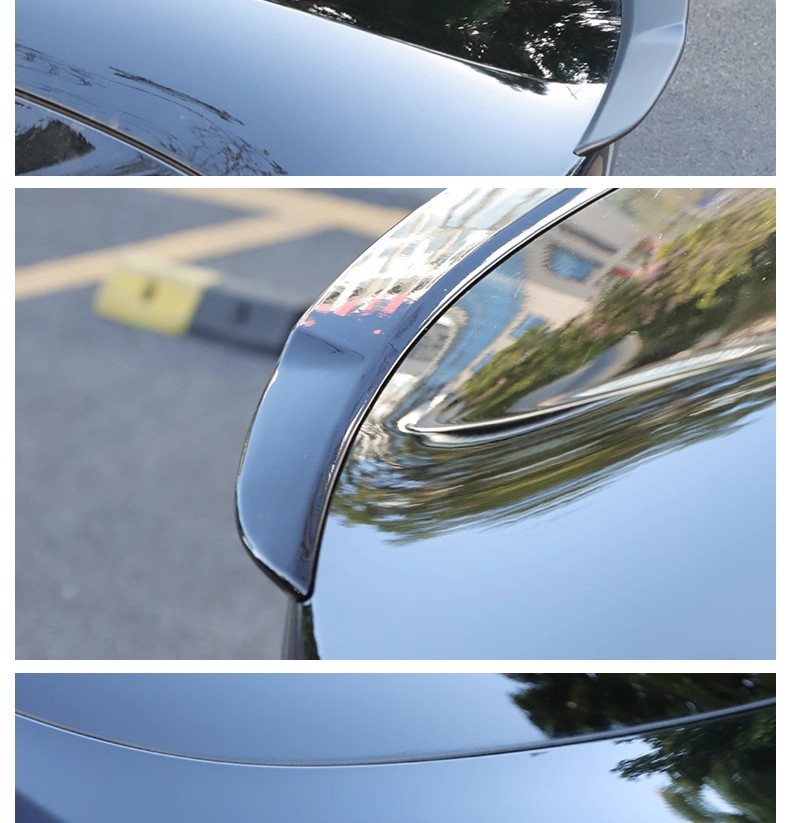 Suitable for Tesla Modely/3 Rear Wing Dry Carbon Fiber High-Performance Sports Version Surround Modification Decorative Accessories