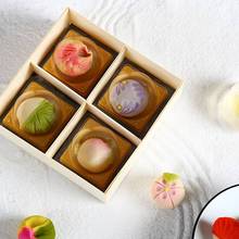 手工国风和果子礼盒传统中式糕点心和菓子伴手礼品四颗装