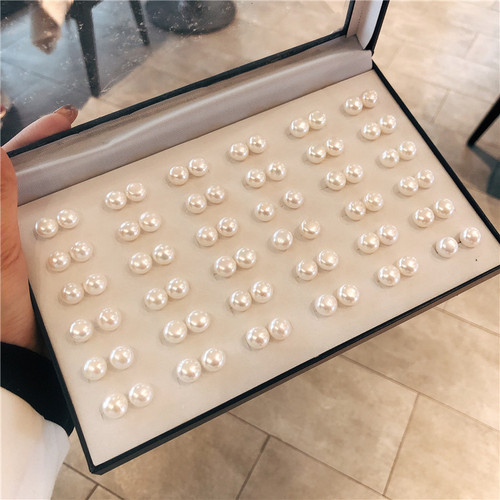 Wholesale Freshwater Genuine Pearl Earrings, Hypoallergenic Korean-Style Eardrops with a Premium Finish—Random Selection