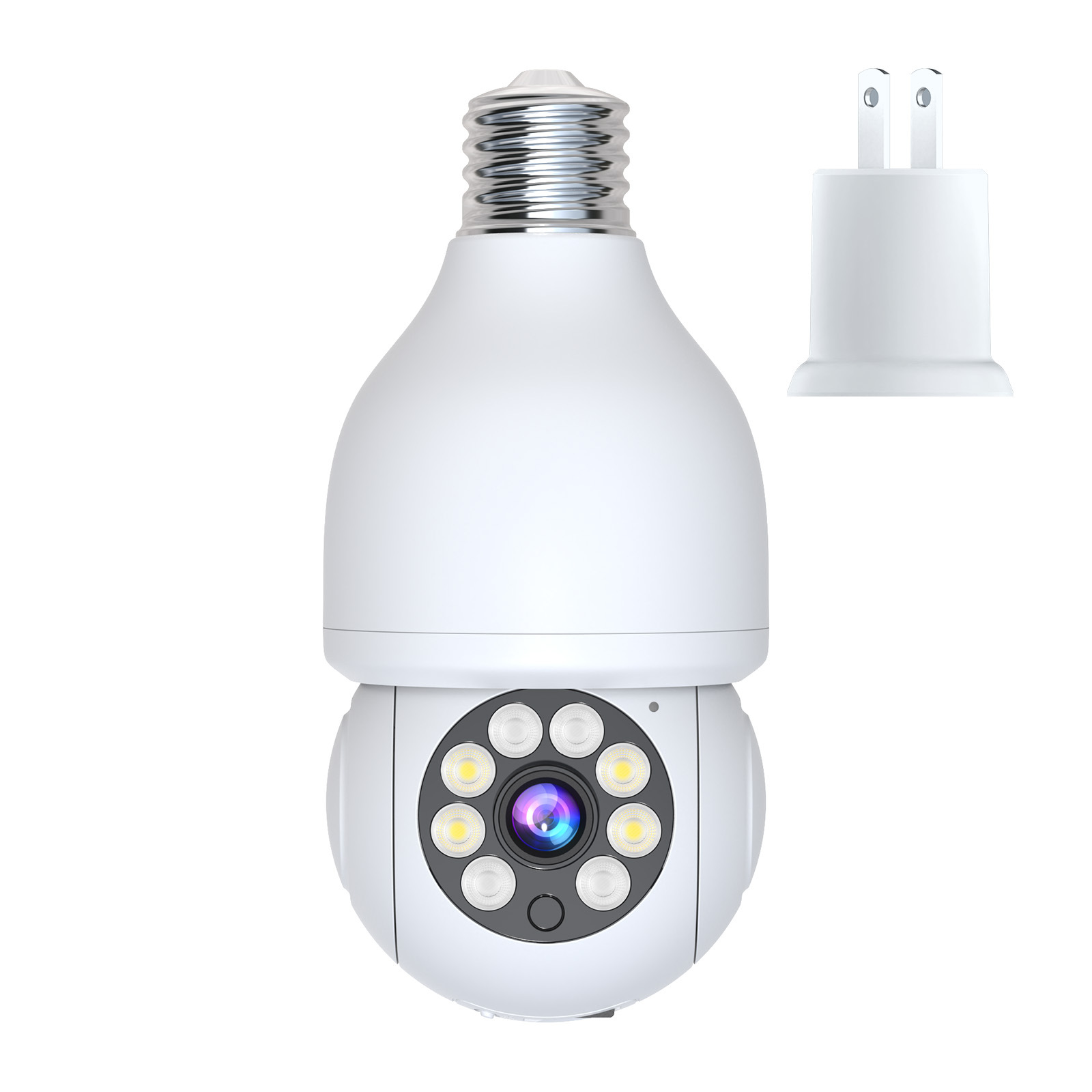 Cámara bombilla 5G para el hogar, modelo superventas de fábrica, visión nocturna de alta definición, portalámparas inalámbrico E27, vigilancia PTZ icsee.
