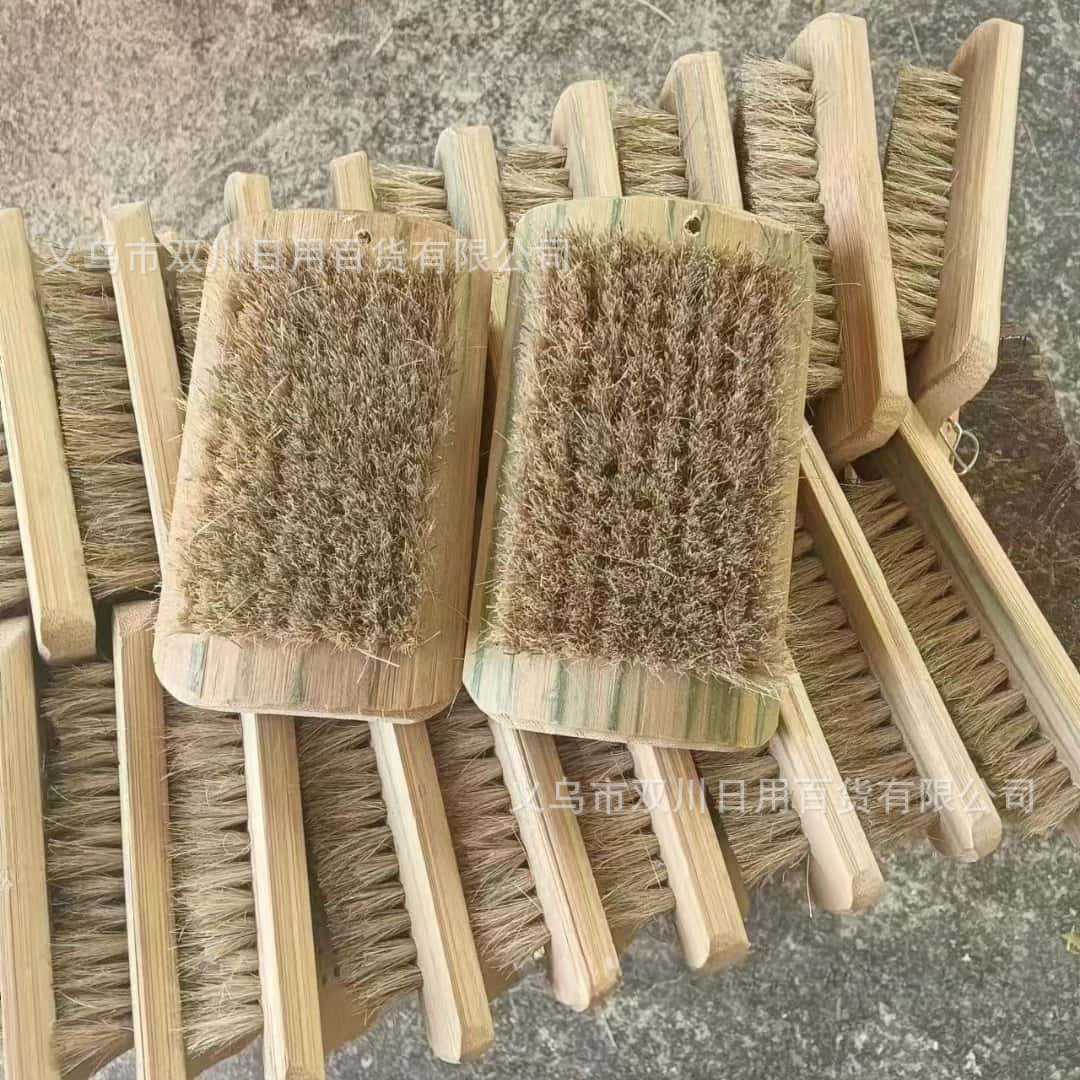 순수한 수제 돼지 머리 세탁 브러시 다기능 부드러운 머리카락은 옷 얼룩을 손상시키지 않습니다. 브러시 청소 사각형 신발 브러시 도매