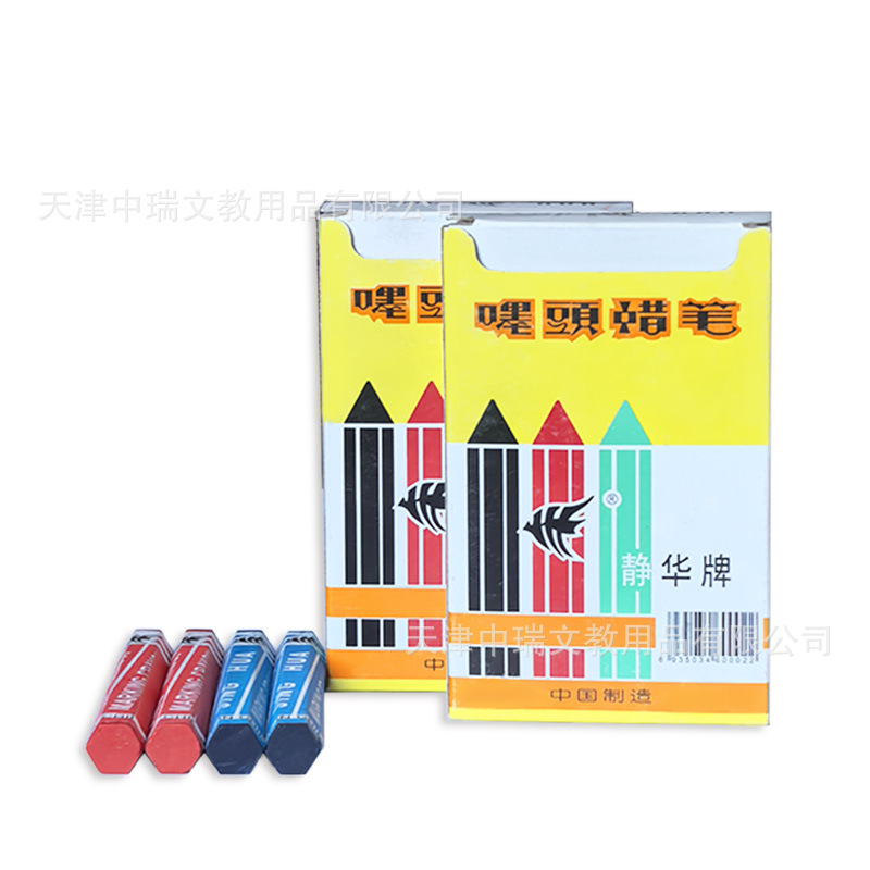 Jinghua Brand Hexagonal Industrial Wood Marking Crayons Are Not Suitable for Rolling, Ensuring Strong and Clear Markings in Various Colors